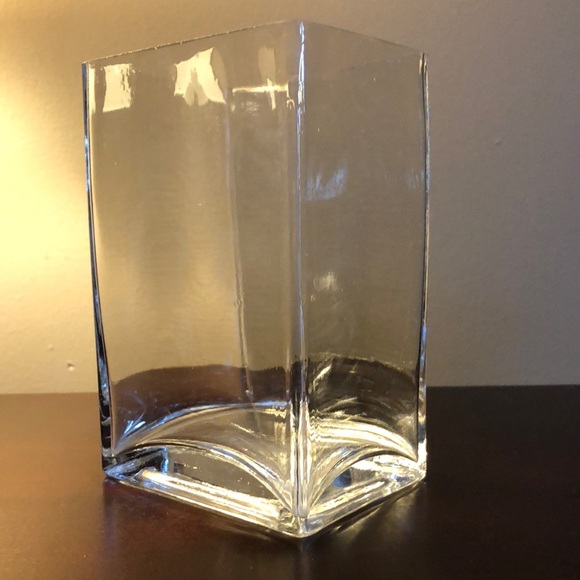 Rectangular Glass Vase - Picture 1 of 1